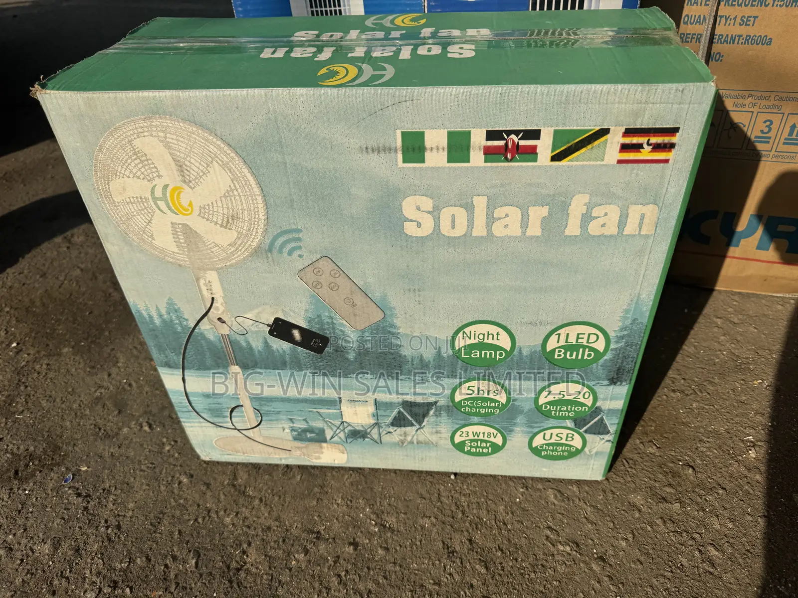 Solar Rechargeable Fan With Panel