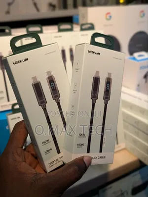 Green Lion Usb-c To Usb-c Cable With Digital Display, 100w