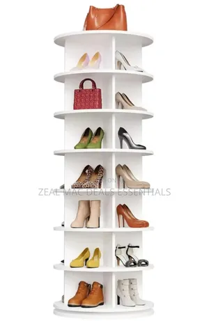 7-Tier 360-Degree Rotating Shoe/Hand Bag Rack Tower.