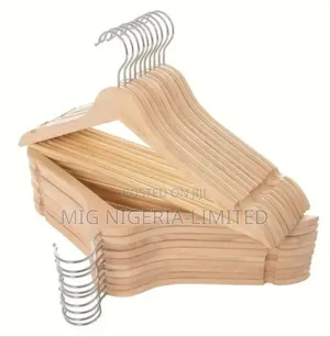 Wooden Cloth Hanger 10pc