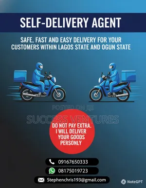 Self Delivery Agent in Ogun and Lagos