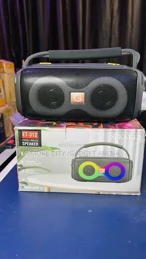 Et-312 Bluetooth Wireless Speaker Available in Black and Red Color