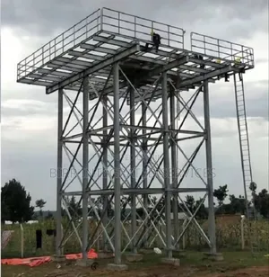 Water Tank Stand Fabrication