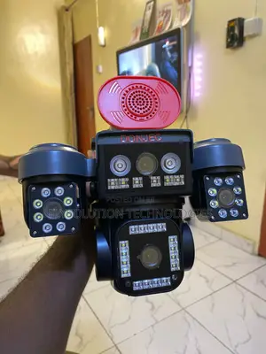 Hi Easy Four-Lens Solar Powered PTZ Security 4 Lens CCTV Camera