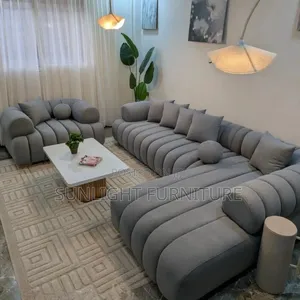 Brand Sew Set of Sitting Room Sofa Fabric Chair Without Center Table
