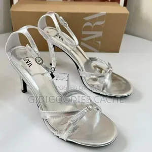 Zara Sandals Sliver/Black
