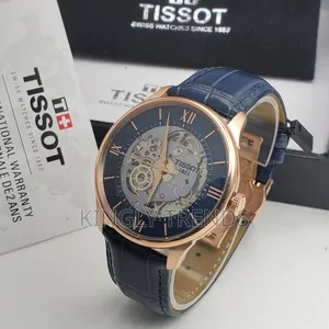 Tissot Skeleton Leather Wristwatch