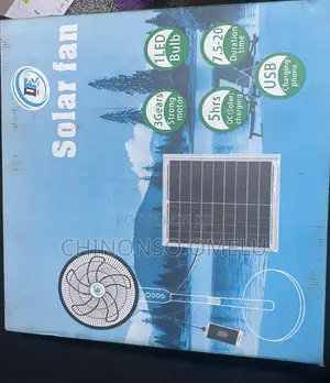 Solar -Rechargeable Fan