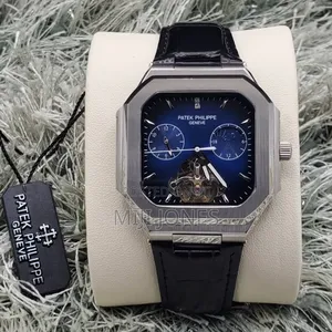 *Patek Philippe‐Inspired Men’S Rubber Strap Automatic Chronometer*