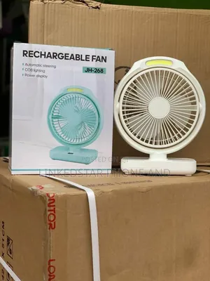 Portable 6 Inch Rechargeable Fan With Led Light