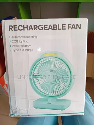 Portable 6 Inch Rechargeable Fan With Led Light