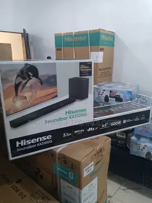 Upgrade Your Tv! Hisense Ax3100q 500w Dolby Atmos Soundbar + Subwoofer