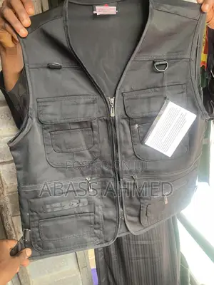 Black Camera Man Jacket