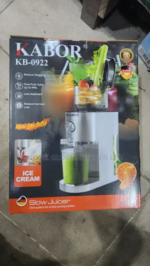 Kabor 600ml Slow Juicer With Ice Cream Maker