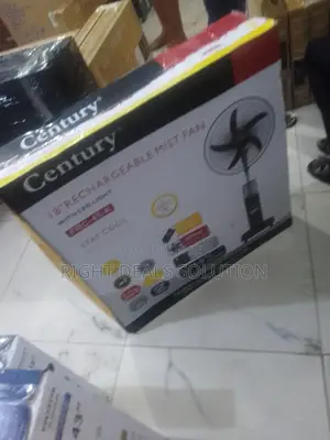 Stay Cool Anywhere With the Century 18" Rechargeable Mist Fan