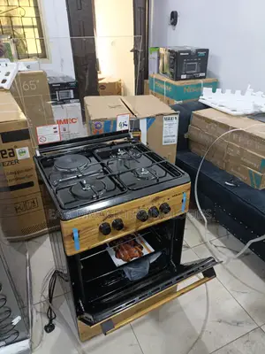 Original Maxi 3+1 Burner Cooker Wooden Finish Auto Ignition