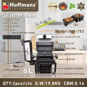 6.0l Hoffmans Multicooker/Airfryer and Grill Maxx