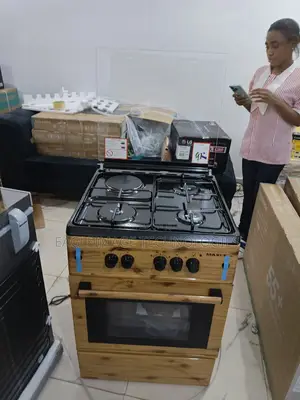 Maxi Standing 3 Gas +1 Electric Wood Elegant Design