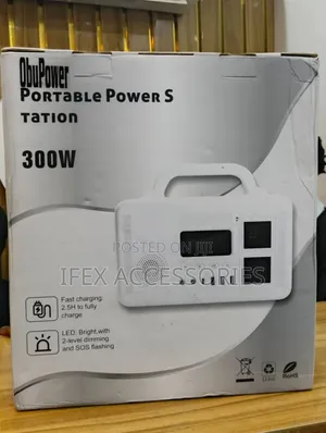 Obupower Portable Power Station With Two Ac Output (300w)