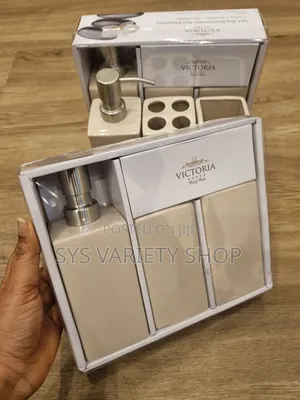 Soap Dispensers , Toothbrush Organiser Bath Shower 3 Set Accessories