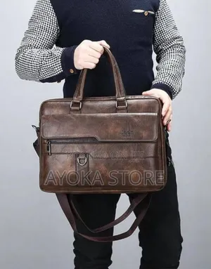 Jeep Buluo Leather Men’S Hand/Shoulder Office Bag