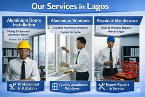 Professional Aluminium Doors Windows in Lagos