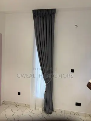 Tradis Gray Curtains With Complete Accessories