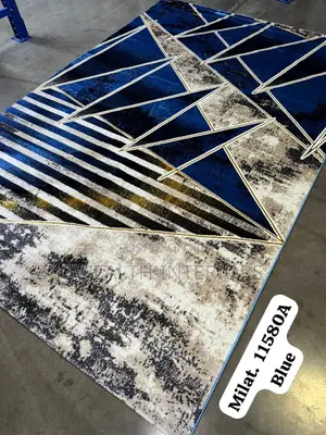 Navy Blue Mixed Turkish Center Rugs