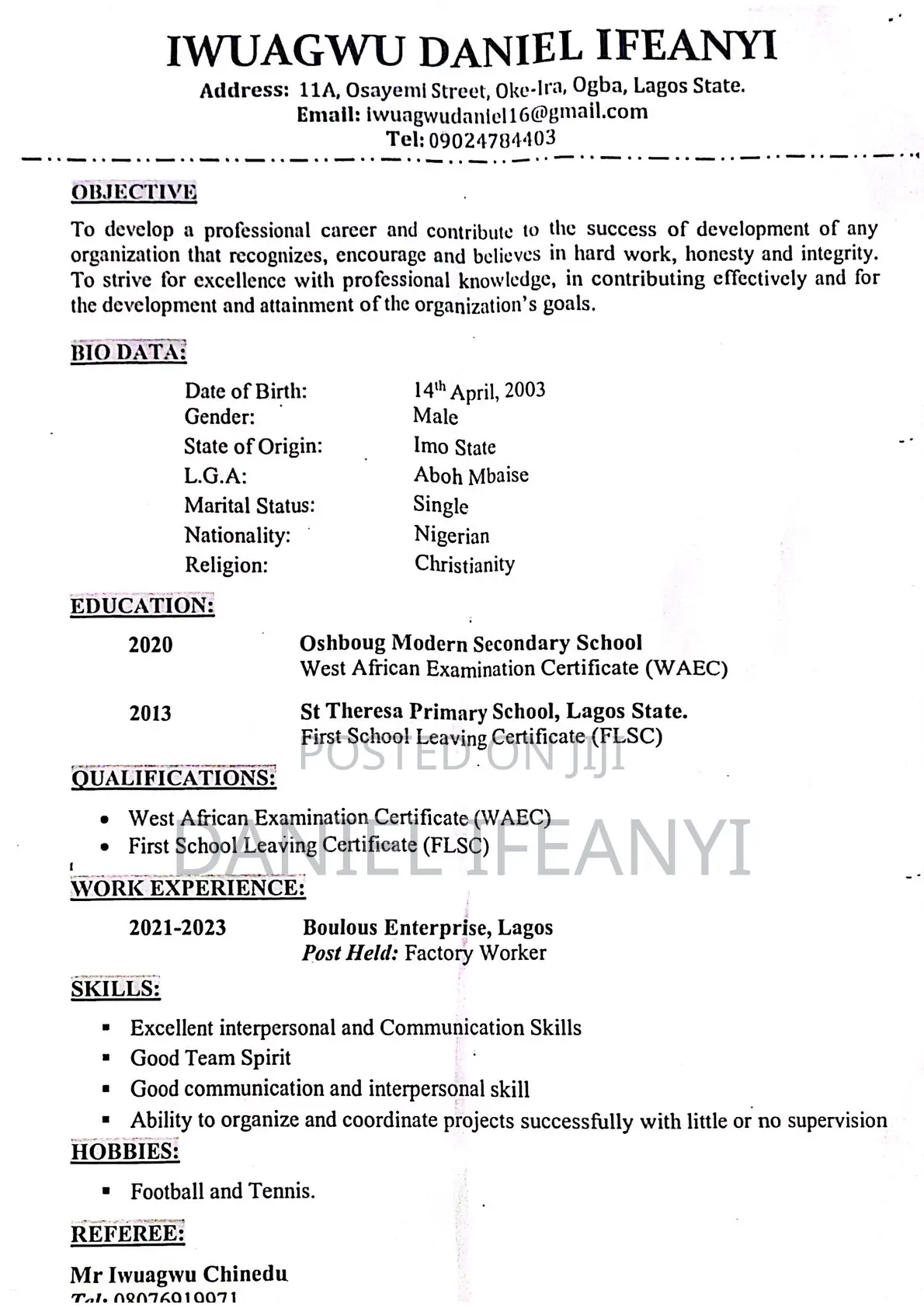Sales Representative
