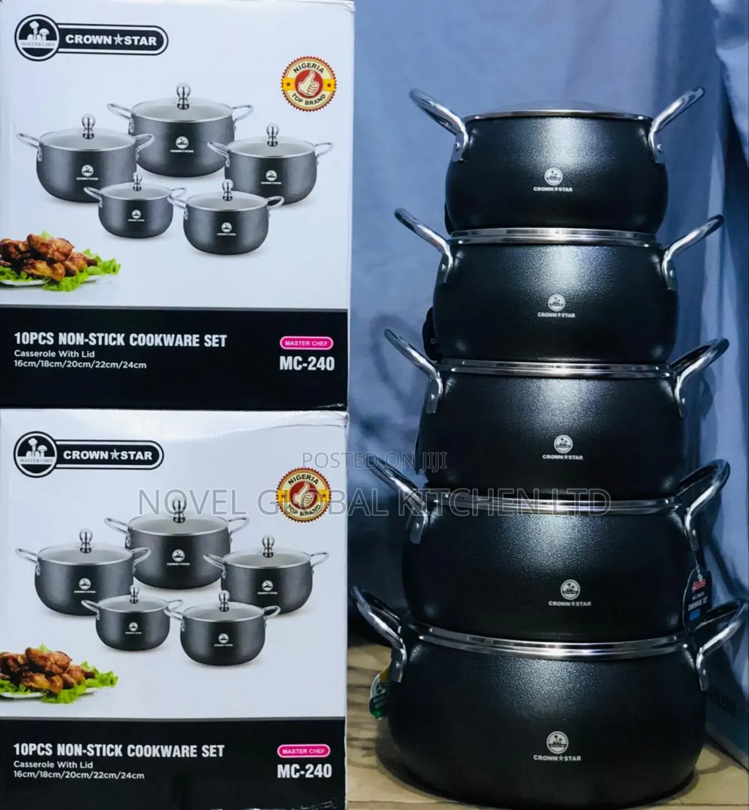 Master Chef 10pcs Non-Stick Cookware Set