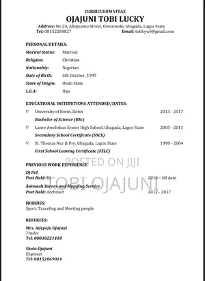 Engineering Architecture CV