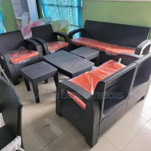 Elegant 7 Seater Rattan Sofa Set