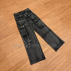 Barbed Denim Cargo Pants