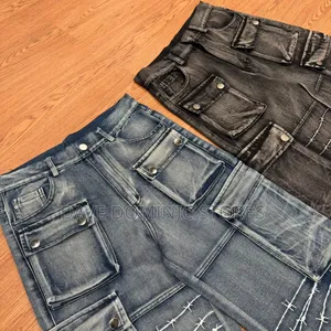 Barbed Denim Cargo Pants