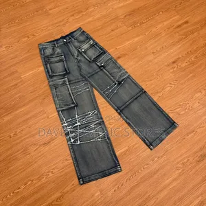 Barbed Denim Cargo Pants