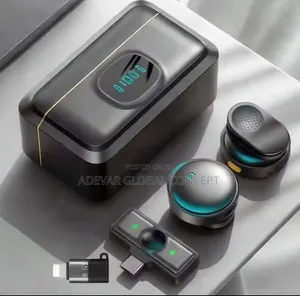 Rechargeable Wireless Dual Vocal Pro Microphone With Charging Case