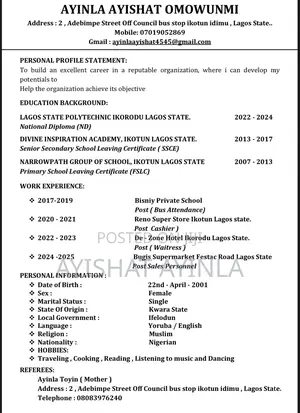 Secretary / Sales Executive