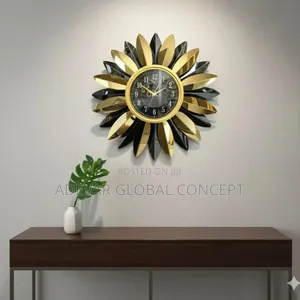 60cm Luxury Leaf Wall Clock For Home And Office Decor