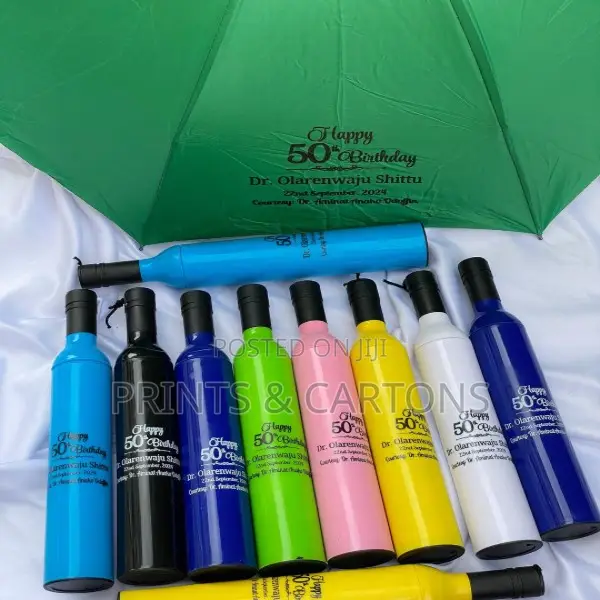 Custom Printed Bottle Umbrella