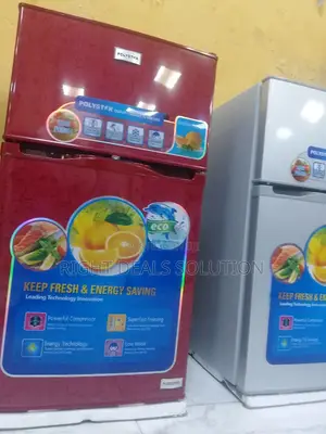 Polystar Double Door Table Top Fridge 90l Capacity