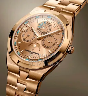 Vacheron Constantin Geneve Chronograph Gold Dial Wristwatch