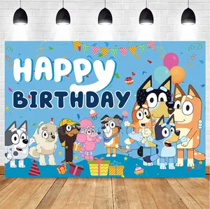 Bluey Happy Birthday Banner 7ft by 5ft