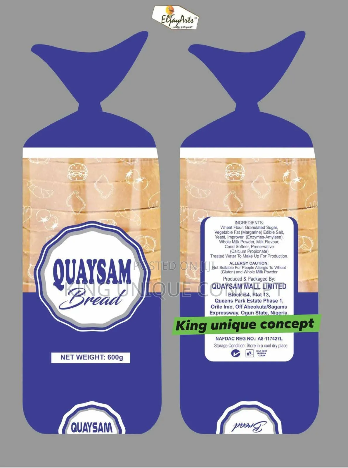 Bread Packaging Wrapper Nylon