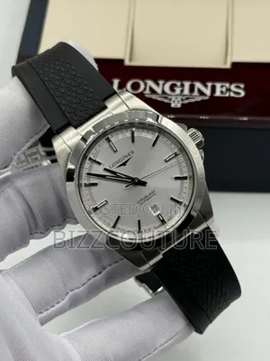 Original Longines Rubber Strap Watch Available In Store