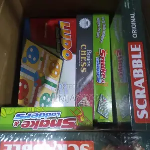 Standard Size Chess, Scrabble, Ludo, Snake and Ladder (1 Each)