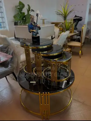 Brand New Imported Marble Center Table + 3 Side Tables