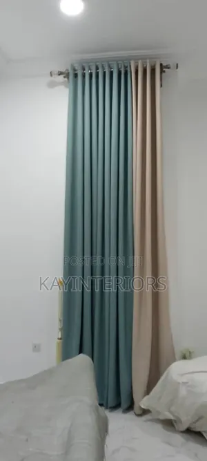 2 in 1 Colour Combination Turkish Curtains