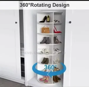 360°Rotational Shoe Rack