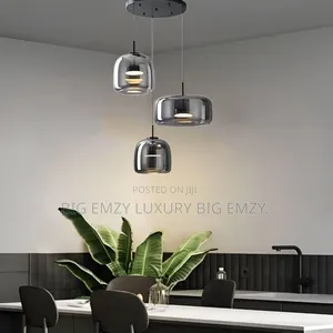 Led 3 In1 Glass Chandelier or Pendant Light .