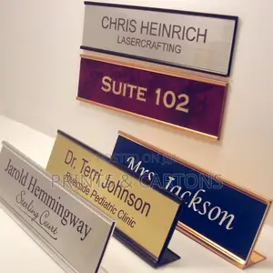 Desk Name Printing for Offices